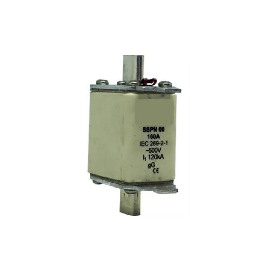 Solarix 500V 160A NH00 Ceramic Din Fuse