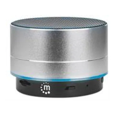 Manhattan Silver Metallic LED Bluetooth Speaker