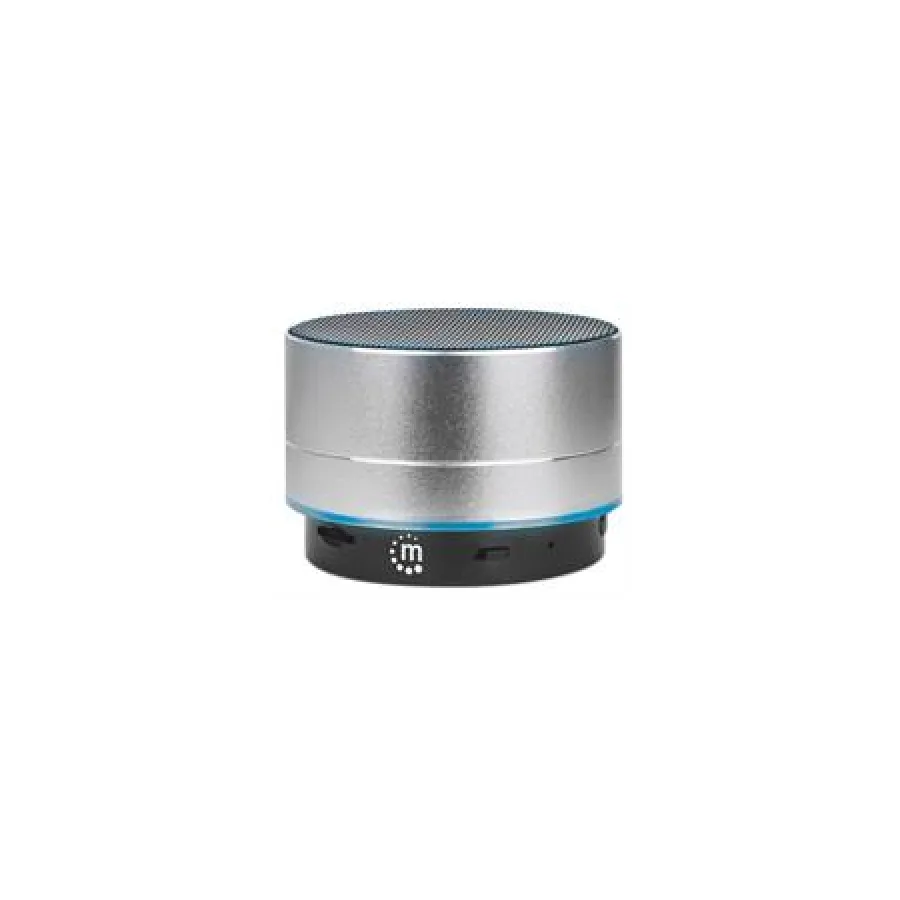Manhattan Silver Metallic LED Bluetooth Speaker
