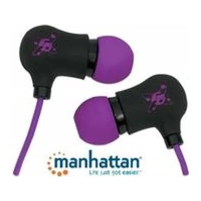 Manhattan Black-Purple Sound Science Nova Sweatproof Earphones