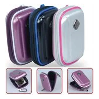 Promate Silver Amba Aluminum Finish Hard Shell Camera Case