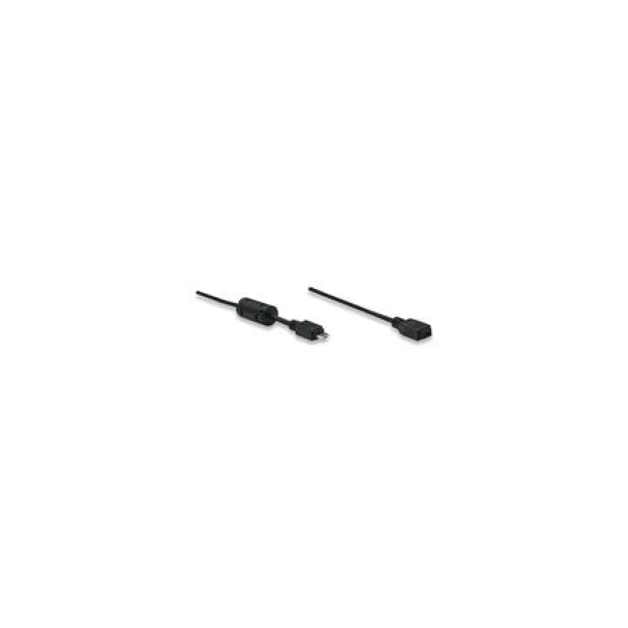 Manhattan 1.8m Micro USB AM to Micro USB Female Cable