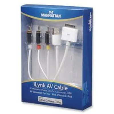 Manhattan ilynk AV Cable Composite Video Cable 3 X RCA