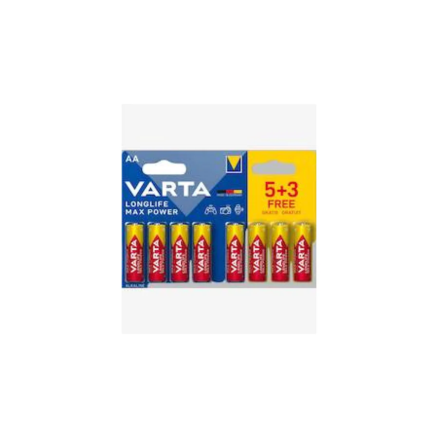 Varta Longlife Max Power Alkaline AAA 8 Pc Batteries