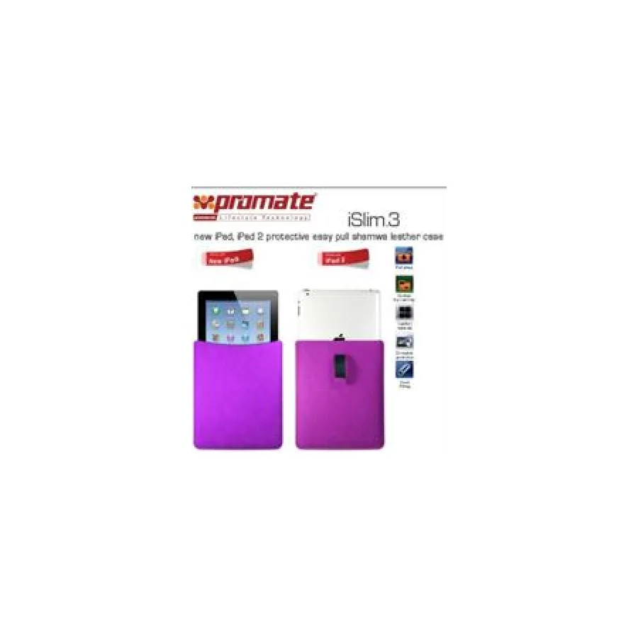 Promate iSlim.3 Easy Pull shamwa leather case Leather Case