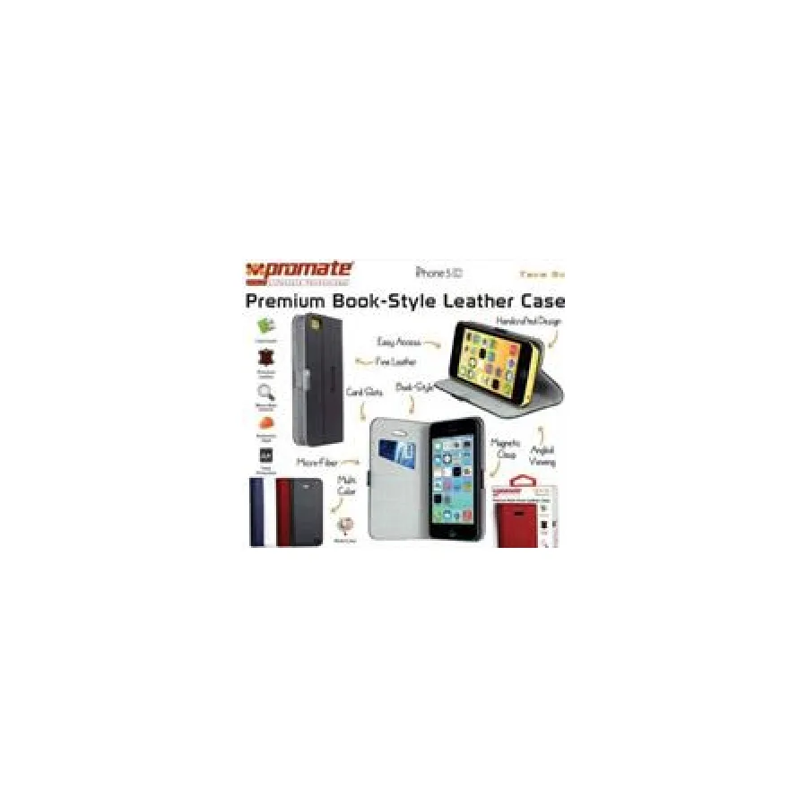 Promate Blue Tava 5C Book-Style Flip Case