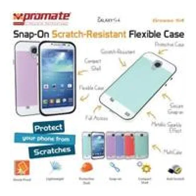 Promate Pink Grosso S4 Snap On Resistant Flexible Case