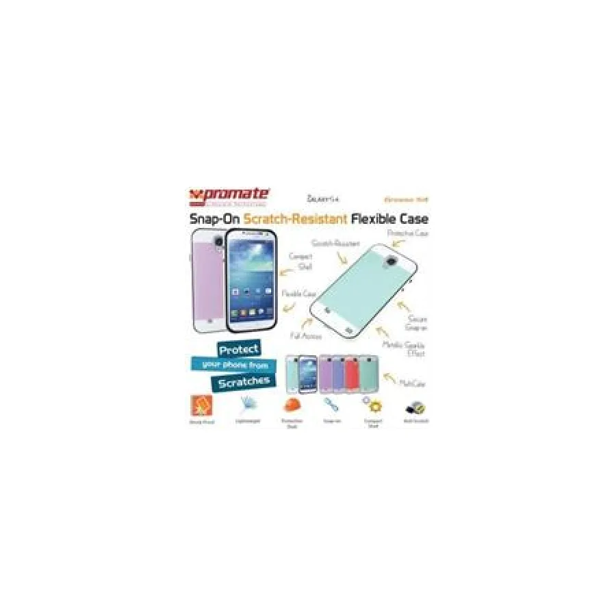 Promate Purple Grosso S4 Scratch Resistant Flexible Case