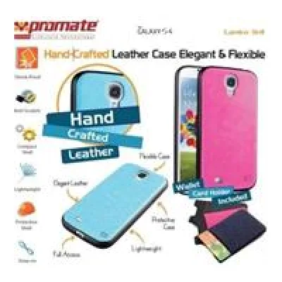 Promate Black Lanko.S4 Hand Crafted Leather Case
