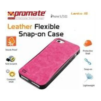 Promate Pink Lanko.i5 Hand Crafted Leather Case