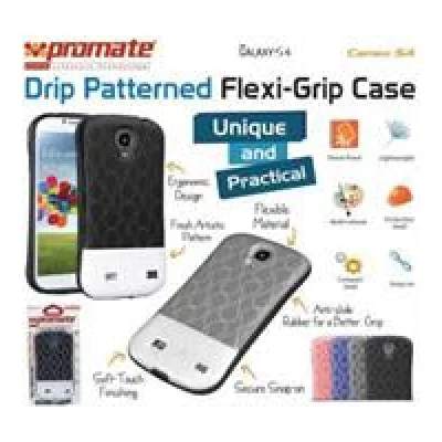 Promate Grey Cameo Drip Patterned Flexi-Grip Snap Case