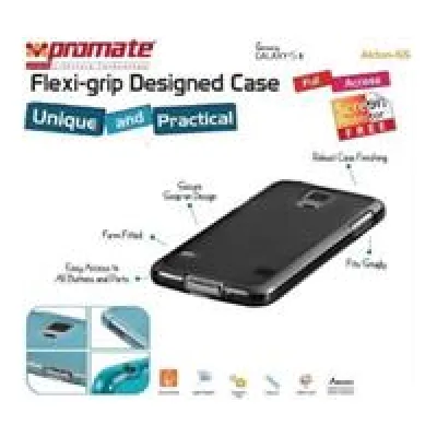 Promate Black Akton S5 flexi-grip Protective Shell Case