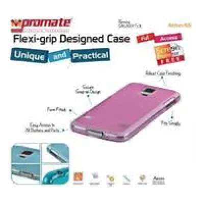 Promate Pink Akton S5 flexiGrip Protective Shell Case