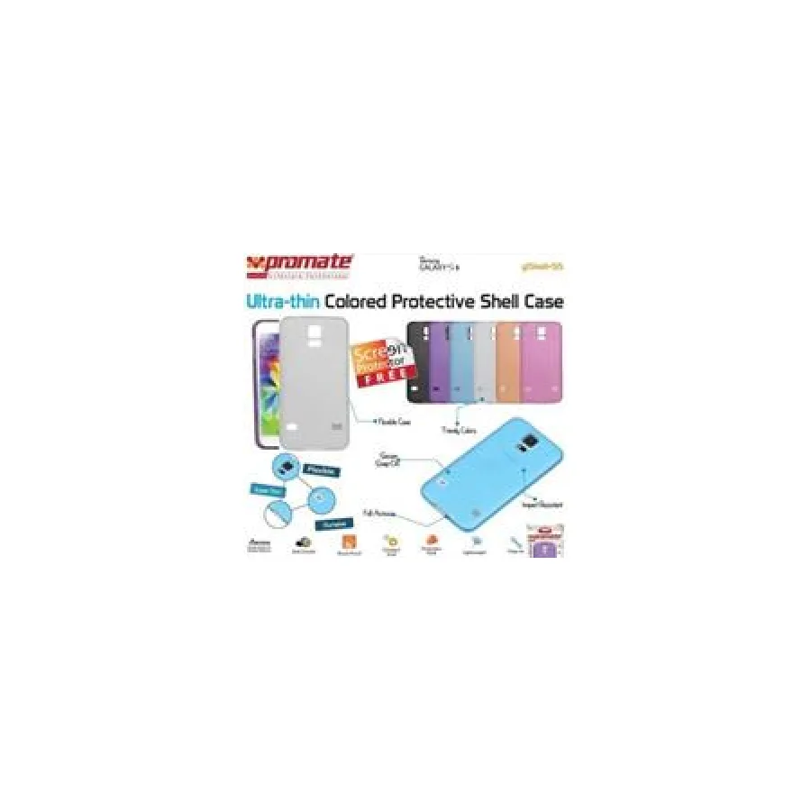 Promate White Gshell S5 Ultra-thin Colored