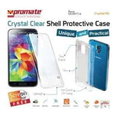 Promate Crystal-S5 ,Crystal Clear Shell