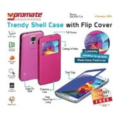 Promate Fenes S5 Bookcover with window Colour:Pink