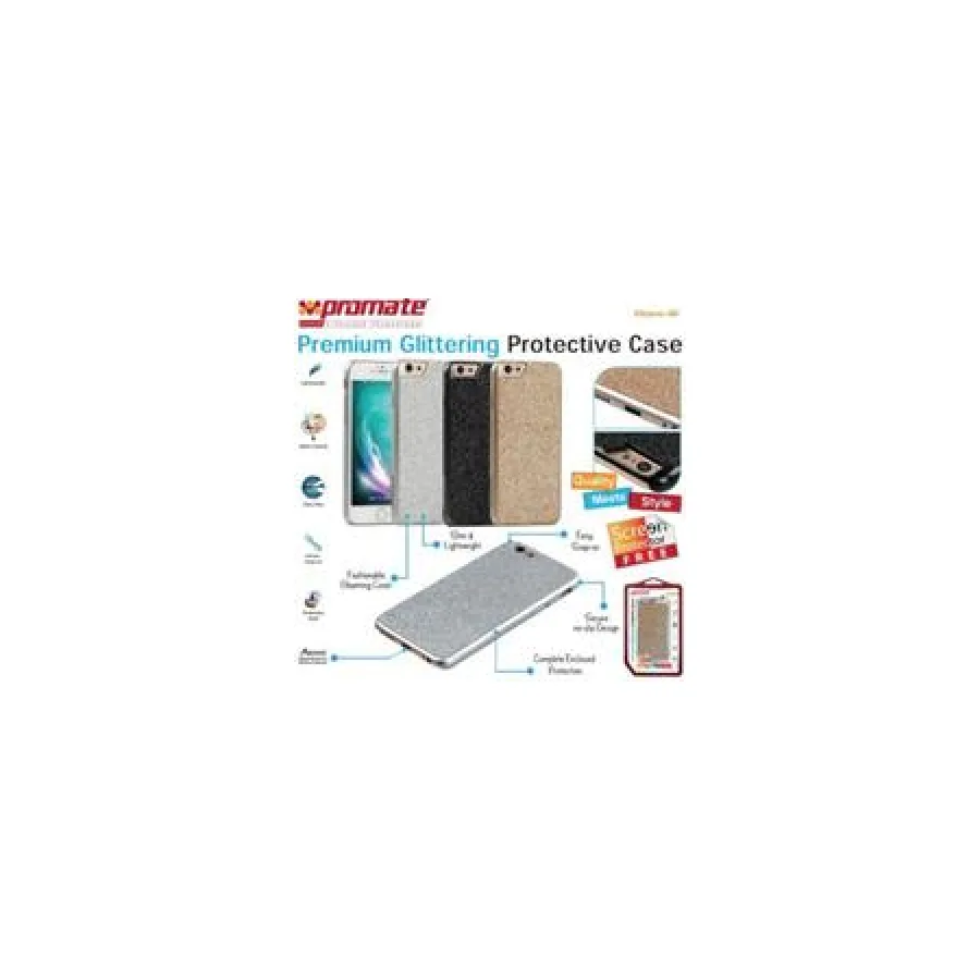 Promate Gold Glare i6 Premium Glittering Protective Case