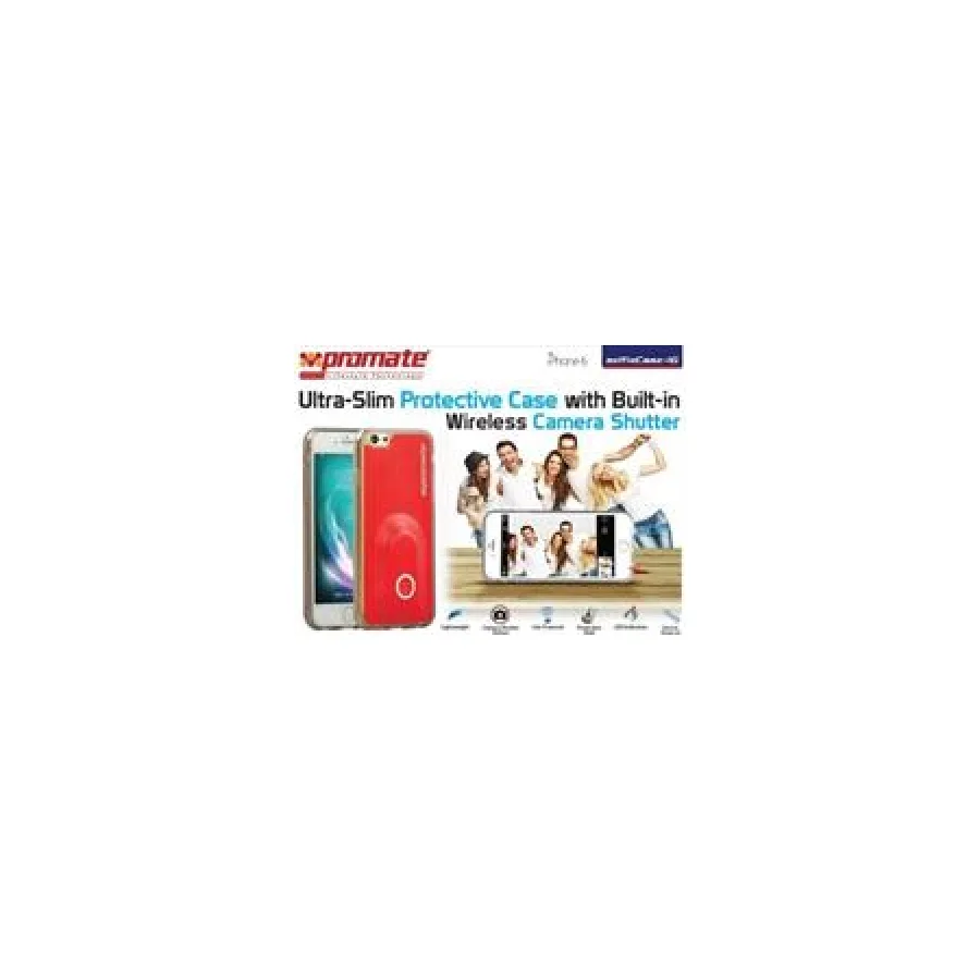 Promate Red selfieCase i6 Ultra Slim Protective case