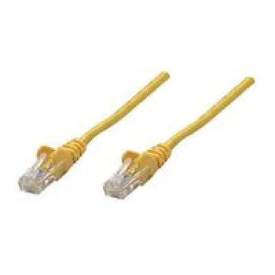 Intellinet Yellow CAT5E U-UTP 0.25m Patch Cable
