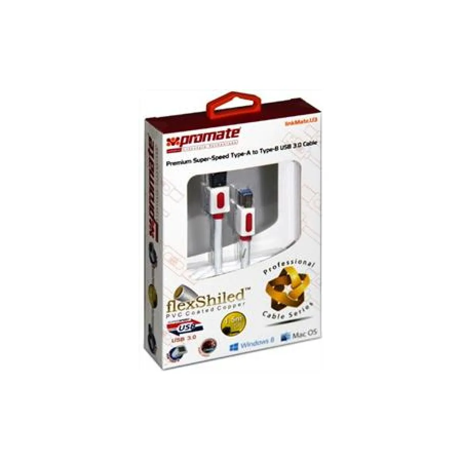 Promate U3 Premium Super Speed Type-A to B USB 3.0 Cable