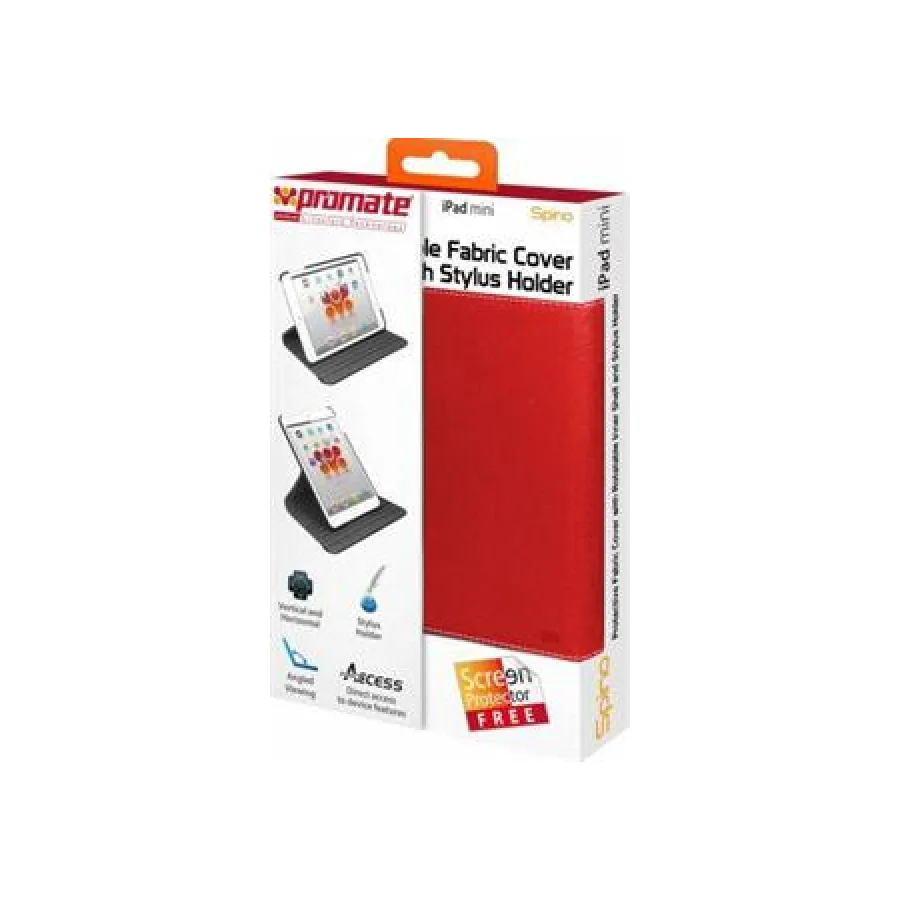 Promate Spino Protective Fabric Cover with Rotatable Inner