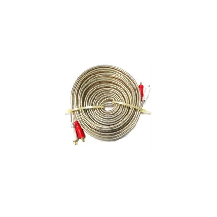 Geeko 5m Braided Dual Cinch RCA Audio Cable