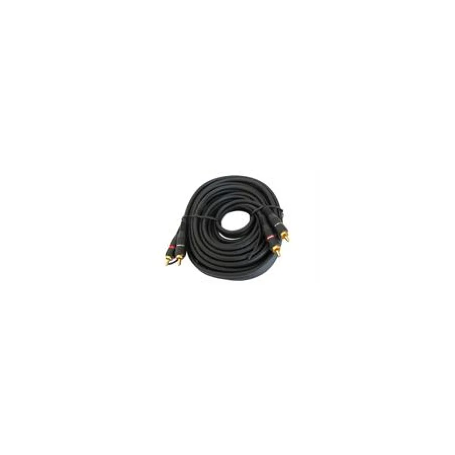 Geeko 2x Black RCA Male to Male Audio Cable