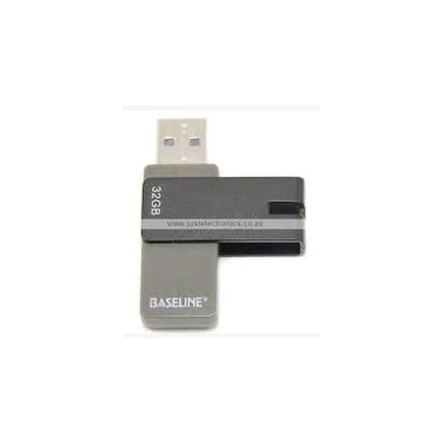 Baseline 32GB USB 2.0 Swivel Flash Drive
