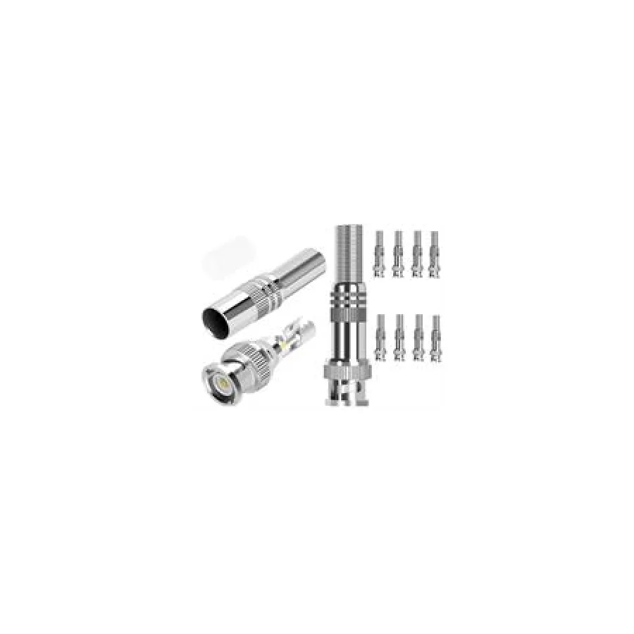 Securnix RG59 8 Pack Screw Spring BNC Connectors