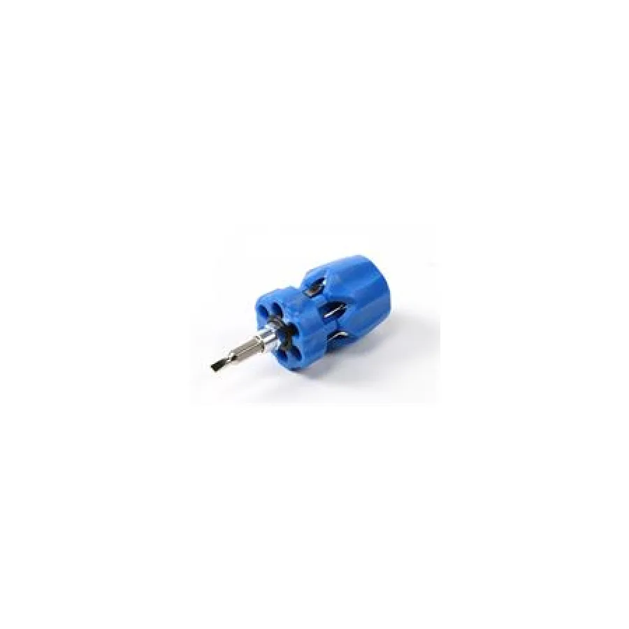 Goldtool Blue 7 in 1 Stubby Flat Head Driver Set
