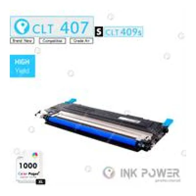 Inkpower Toner for Samsung CLT K407S Cyan
