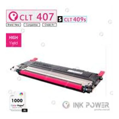Inkpower Toner for Samsung CLT K407S Magenta