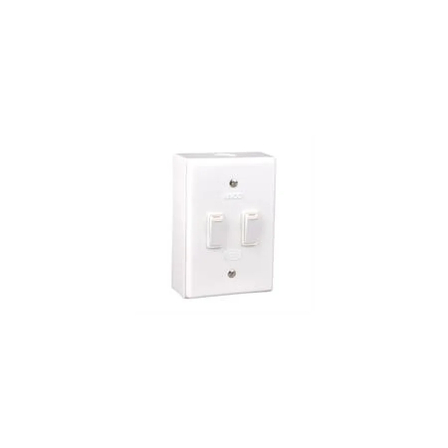 Lesco LSS Range 2 Lever 2x1 Way Switch Shrink Wrapped