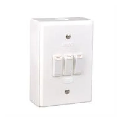 Lesco LSS Range 3 Lever 3x1 Way Switch Shrink Wrapped