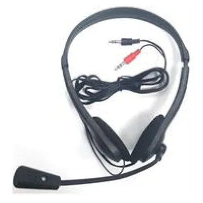 UniQue Stereo Headphones with Flexible Microphone Black