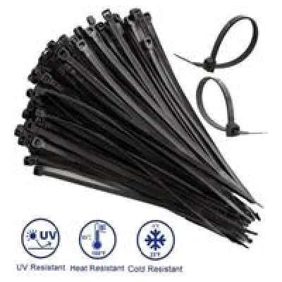 Noble 2.5 x 100mm Pack of 100 Black Nylon Cable Ties