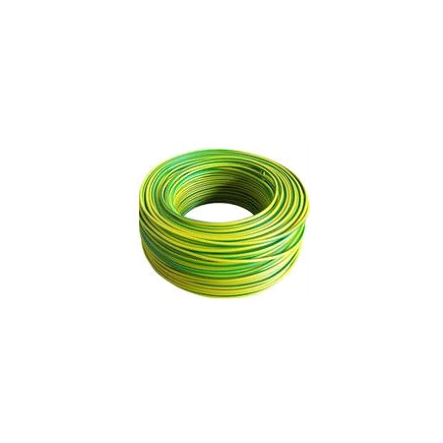 Solarix 6mm² Yellow 7 Green Earth Wire 100 Metre Roll