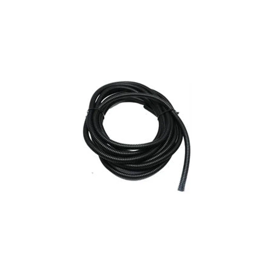 Solarix Flexible Conduit 10mm Diameter PVC Black 5 Metre