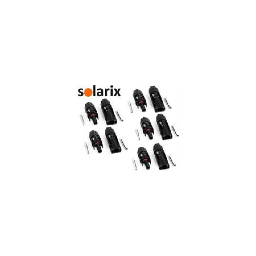 Solarix MC4 Solar Connectors Male And Female Pack Of 5 Sets