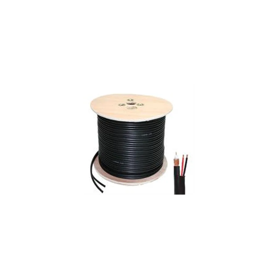 Securnix Siamese Coax cable RG59 + Power Cable 300m Wooden