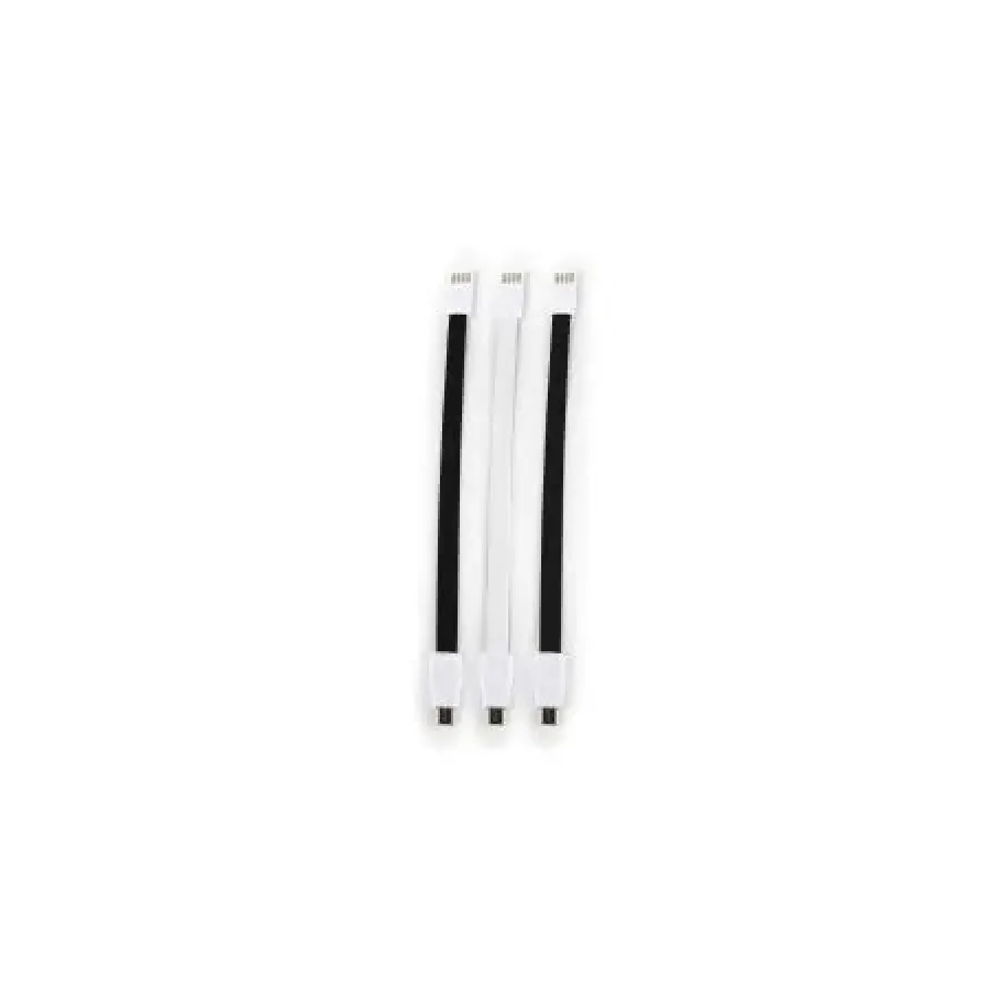 Whizzy Black and White Designer 3 Pack Micro USB Charge Cable