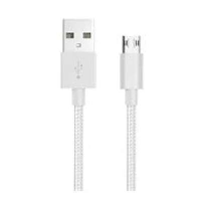 Whizzy White Reversible Micro USB Charge And Data Sync Cable