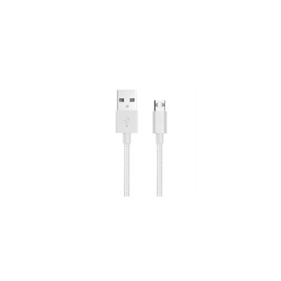 Whizzy White Reversible Micro USB Charge And Data Sync Cable